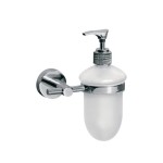 Sofia Distributeur de savon mural 300 ml, blanc, argent