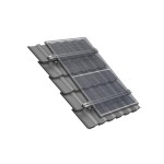 Solar-pac Montageset Dachziegel 1150/30mm, für 2 Module max Breite 115cm Dicke 30mm sw
