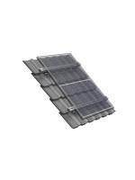 Solar-pac Montageset Dachziegel 1150/30mm, für 2 Module max Breite 115cm Dicke 30mm sw