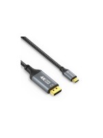 Sonero USB-C - Displayport cable, 1.0m, Nylon Mantel, 4K/60Hz