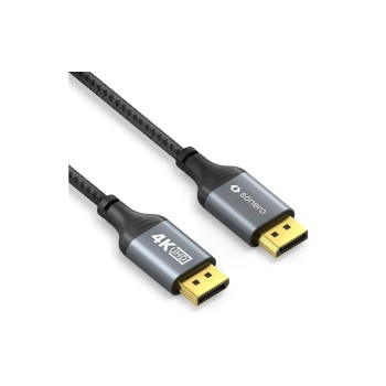 Sonero 4K Displayport 1.2 cable, 3.0m, Nylon Mantel, 4K/60Hz Sonero 4K Displayport 1.2 cable, 3.0m, Nylon Mantel, 4K/60Hz