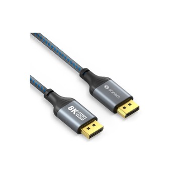 Sonero 8K Displayport 1.4 cable, 3.0m, Nylon Mantel, 8K/60Hz Sonero 8K Displayport 1.4 cable, 3.0m, Nylon Mantel, 8K/60Hz