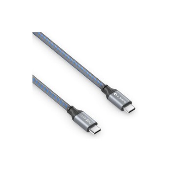 Sonero USB-C - USB-C Ladecable, 100W, 1.5m, Nylon Mantel, USB 2.0, 480Mbps