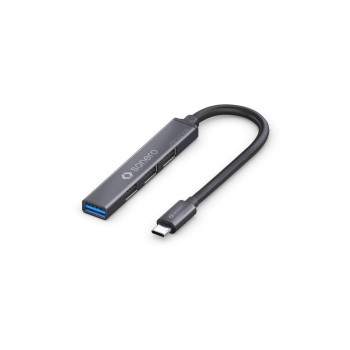 Sonero 4-Port Hub,1xUSB-C 3.2 Stecker,5Gbps, 50 cm, Buchsen: 1xUSB-A 3.2, 3xUSB-A 2.0