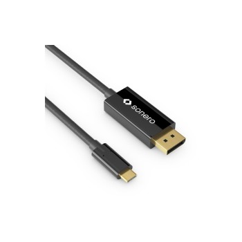 Sonero USB-C - Displayport cable, 1.5m, black, Auflösung bis 3820 x 2160 @ 60 Hz Sonero USB-C - Displayport cable, 1.5m, black, Auflösung bis 3820 x 2160 @ 60 Hz