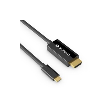 Sonero USB-C - HDMI cable, 2m, black, Auflösung bis 3820 x 2160 @ 60 Hz Sonero USB-C - HDMI cable, 2m, black, Auflösung bis 3820 x 2160 @ 60 Hz