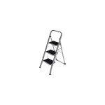 Songmics Trittleiter, 3 Stufen, Traglast 150 kg, Zusammenklappbar