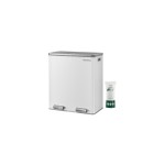 Songmics Poubelle Poubelle 60 l, Blanc