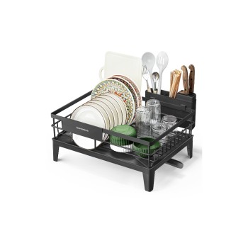 Songmics Abtropfgestell, black , 42.4x35.4x22.6 cm, Stahl, Kunststoff Songmics Abtropfgestell, black , 42.4x35.4x22.6 cm, Stahl, Kunststoff