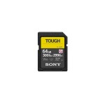 Sony SDXC Card Tough UHSII V90 64GB, read 300MB/sec, write 299MB/s