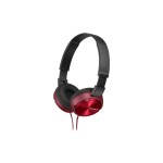 Sony MDR-ZX310R, aufliegender Kopfhörer, rot, geschlossen, faltbar