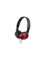 Sony MDR-ZX310R, aufliegender Kopfhörer, rot, geschlossen, faltbar