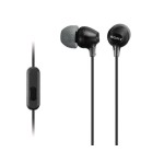 Sony Kopfhörer MDREX15APB, black, In-Ear, In-Line-Fernbedienung