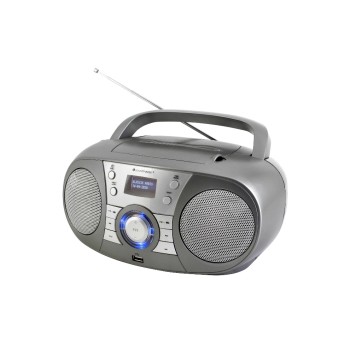 Soundmaster SCD1800TI, DAB+ Boombox, grey, DAB+/UKW Digitalradio, CD/MP3, BT, USB Soundmaster SCD1800TI, DAB+ Boombox, grey, DAB+/UKW Digitalradio, CD/MP3, BT, USB