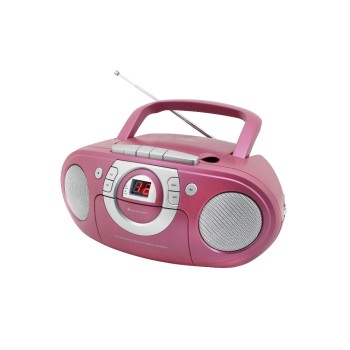 Soundmaster SCD5100PI, Pink, Boombox with CD/Kassette