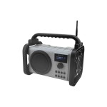 Soundmaster DAB80SG, DAB+ Baustellenradio,, DAB+/UKW Digitalradio, Li-Ion accu, grey