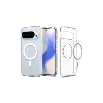 Spigen Ultra Hybrid MagSafe Polycarbonate TPU transparent blanc Spigen Ultra Hybrid MagSafe Polycarbonate TPU transparent blanc