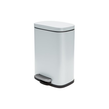 spirella Akira Treteimer, white matt, 5L, 21.4 x 16.7 cm, H: 30 cm, Stahl