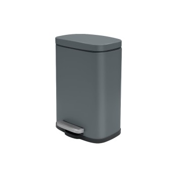 spirella Akira Treteimer, grey matt, 5L, 21.4 x 16.7 cm, H: 30 cm, Stahl