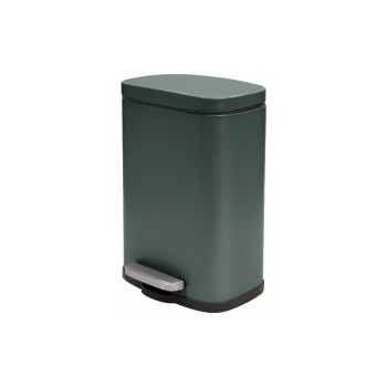 spirella Akira Treteimer, Dunkelgrün matt, 5L, 21.4 x 16.7 cm, H: 30 cm, Stahl