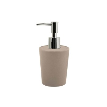 spirella Seifenspender Takeo, Taupe, Bambus, 0.4 L,  D: 7.4 cm, H: 16 cm