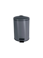 spirella Poubelle à pédale Adelar 3 l, Gris foncé