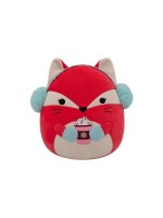 Squishmallows Fuchs 30cm Fifi, pink mit blauen Ohrwärmer