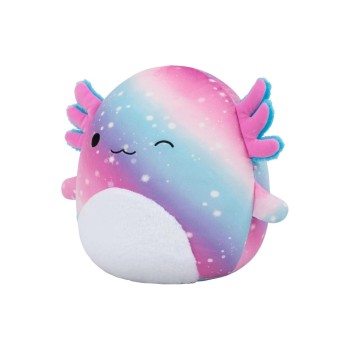 Squishmallows Akina Axolotl 30cm, Regenbogen, flauschiger Bauch