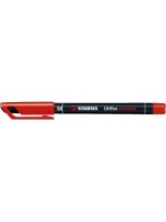 Stabilo OHPen universal Mittel red, Inhalt: 10 Stk., wasserfest,