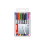 STABILO Feutre pour transparent Stylo à bille universel S 8 pièces Multicolore