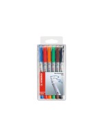 STABILO Feutre pour transparent Crayon de poche universel F 6 pièces Multicolore