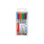 STABILO Feutre pour transparent Crayon de poche universel M 6 pièces Multicolore