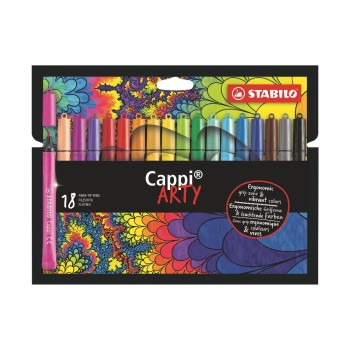STABILO Feutres de coloriage Cappi Arty 18 pièces STABILO Feutres de coloriage Cappi Arty 18 pièces