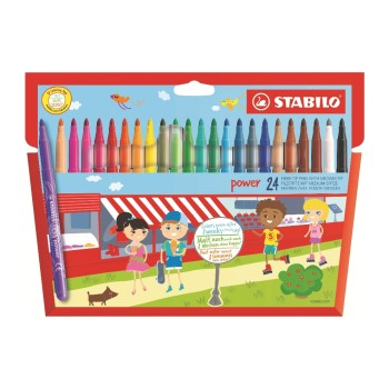 STABILO Feutres de coloriage Power, 24 pièces STABILO Feutres de coloriage Power, 24 pièces
