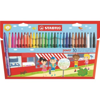 STABILO Feutres de coloriage Power, 30 pièces STABILO Feutres de coloriage Power, 30 pièces