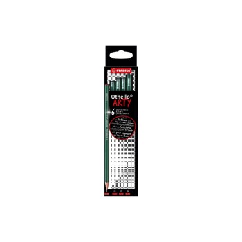 STABILO Crayon Othello ARTY Dur, 6 pièces STABILO Crayon Othello ARTY Dur, 6 pièces