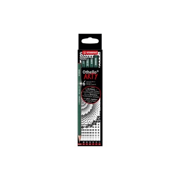 STABILO Crayon Othello ARTY Medium, 6 pièces STABILO Crayon Othello ARTY Medium, 6 pièces
