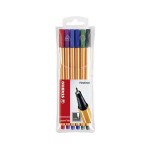 STABILO point 88 6er Etui, Farben: green, red, blue, black, violett,