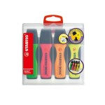 Stabilo Boss Executive 4er Etui, Leuchtmarker, Farben: jaune, vert, orange,