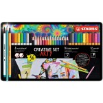 STABILO Ensemble d’écriture Aquacolor ARTY Étui métallique de 36