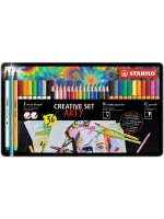 STABILO Ensemble d’écriture Aquacolor ARTY Étui métallique de 36