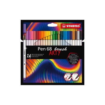 STABILO Pen 68 brush ARTY Étui de 24 STABILO Pen 68 brush ARTY Étui de 24