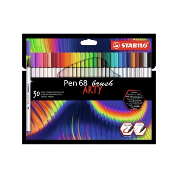 STABILO Pen 68 brush ARTY Étui de 30 STABILO Pen 68 brush ARTY Étui de 30