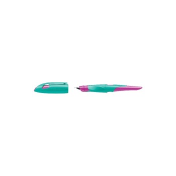 STABILO Stylo plume EASYbirdy Rose fluo/turquoise pour droitiers STABILO Stylo plume EASYbirdy Rose fluo/turquoise pour droitiers