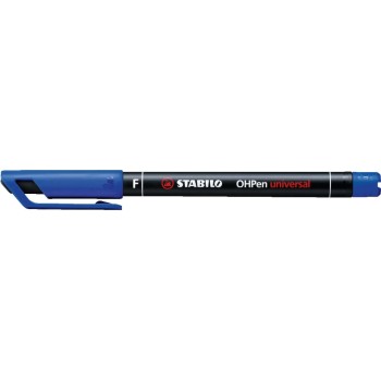 STABILO Feutre pour transparent OHPen universal F permanent, Bleu STABILO Feutre pour transparent OHPen universal F permanent, Bleu
