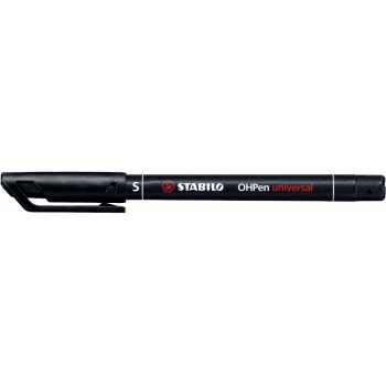 STABILO Feutre pour transparent OHPen universal 0.4 mm Superfin, noir STABILO Feutre pour transparent OHPen universal 0.4 mm Superfin, noir