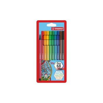 STABILO Feutres de coloriage Pen68 10 pièces STABILO Feutres de coloriage Pen68 10 pièces