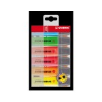 Stabilo Leuchtmarker 6er Etui, yellow, rosa, orange, grün, red, blue