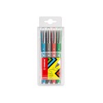 STABILO worker colorful 4er Etui, bleu, noir, rouge , vert