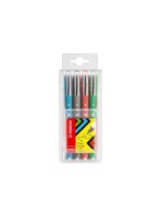 STABILO worker colorful 4er Etui, bleu, noir, rouge , vert